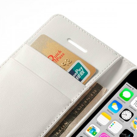 Etui Portefeuille Simili Cuir Luxe pour iPhone 5C