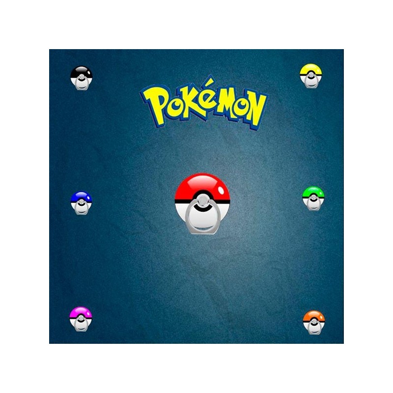 Bague Support à Anneau Rotatif Pokeball en...