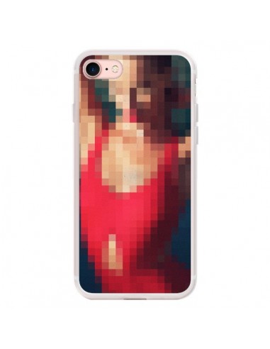 Coque iPhone 7/8 et SE 2020 Summer Girl Pixels - Danny Ivan