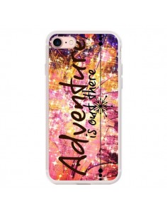 Coque iPhone 7/8 et SE 2020 Adventure Is Out There Fleurs...