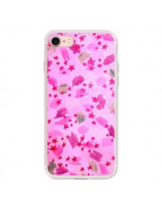 Coque iPhone 7/8 et SE 2020 Stars Etoiles Roses - Ebi...
