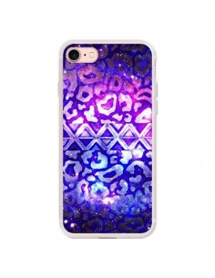 Coque iPhone 7/8 et SE 2020 Tribal Leopard Galaxy - Ebi...