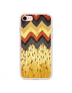 Coque iPhone 7/8 et SE 2020 Shine On Gold Azteque - Ebi...