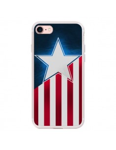 Coque iPhone 7/8 et SE 2020 Captain America - Eleaxart