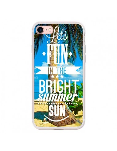 Coque iPhone 7/8 et SE 2020 Fun Summer Sun Eté - Eleaxart