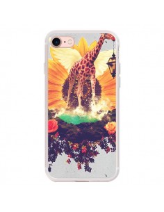 Coque iPhone 7/8 et SE 2020 Girafflower Girafe - Eleaxart