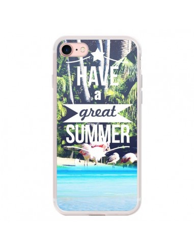 Coque iPhone 7/8 et SE 2020 Have a Great Summer Eté - Eleaxart