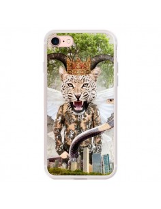 Coque iPhone 7/8 et SE 2020 Hear Me Roar Leopard - Eleaxart