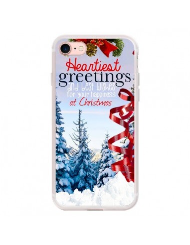 Coque iPhone 7/8 et SE 2020 Voeux Joyeux Noël - Eleaxart