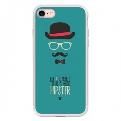 Coque iPhone 7/8 et SE 2020 Chapeau, Lunettes, Moustache,...