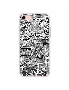 Coque iPhone 7/8 et SE 2020 Reflejo Reflet Noir et Blanc...