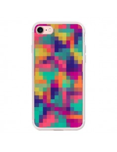 Coque iPhone 7/8 et SE 2020 Exotic Mosaic Pixels Azteque...