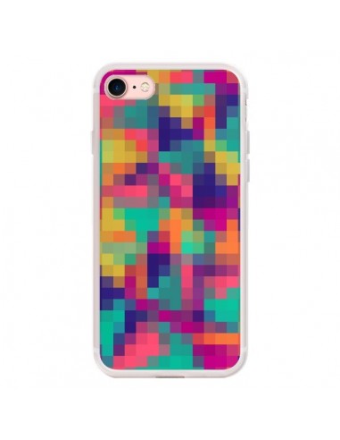 Coque iPhone 7/8 et SE 2020 Exotic Mosaic Pixels Azteque - Eleaxart