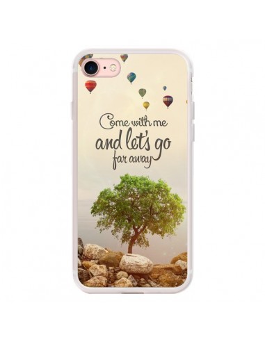 Coque iPhone 7/8 et SE 2020 Let's Go Far Away Ballons - Eleaxart