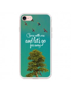 Coque iPhone 7/8 et SE 2020 Let's Go Far Away Tree Arbre...