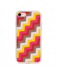 Coque iPhone 7/8 et SE 2020 Lignes Triangle Azteque Rose...