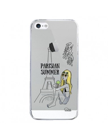 Coque iPhone 5/5S et SE Parisian Summer Ete Parisien Transparente - Lolo Santo