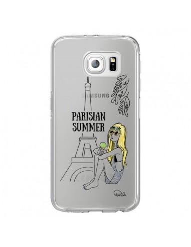 Coque Parisian Summer Ete Parisien Transparente pour Samsung Galaxy S6 Edge - Lolo Santo