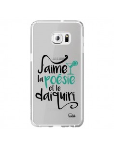 Coque J'aime la poésie et le daiquiri Transparente pour...