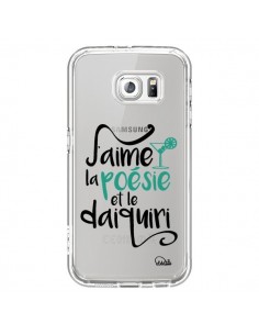 Coque J'aime la poésie et le daiquiri Transparente pour...