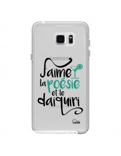 Coque J'aime la poésie et le daiquiri Transparente pour...