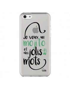 Coque iPhone 5C Je veux un mojito et des jolis mots...