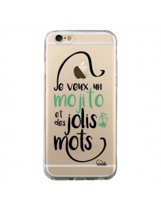 Coque iPhone 6 et 6S Je veux un mojito et des jolis mots...