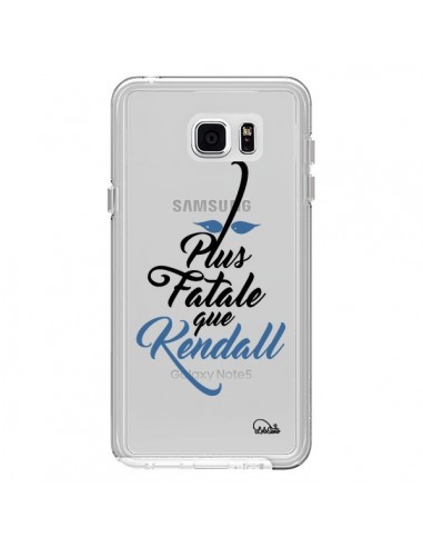 Coque Plus Fatale que Kendall Transparente pour Samsung Galaxy Note 5 - Lolo Santo