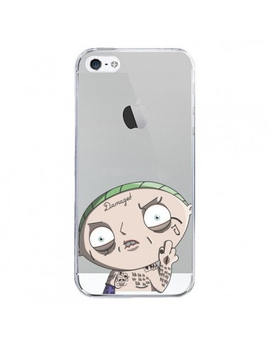 Coque iPhone 5/5S et SE Stewie Joker Suicide Squad Transparente - Mikadololo