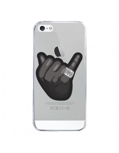 Coque iPhone 5/5S et SE OVO Ring bague Transparente - Mikadololo
