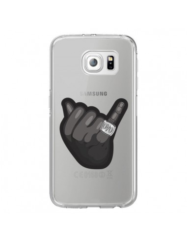 Coque OVO Ring bague Transparente pour Samsung Galaxy S6 Edge - Mikadololo