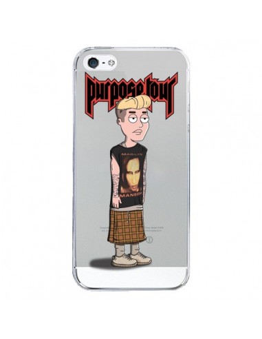 Coque iPhone 5/5S et SE Bieber Marilyn Manson Fan Transparente - Mikadololo