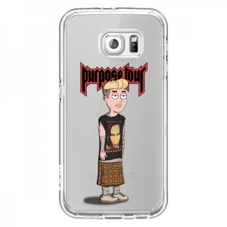 Coque Bieber Marilyn Manson Fan Transparente pour Samsung Galaxy S6 - Mikadololo
