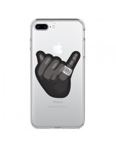 Coque OVO Ring bague Transparente pour iPhone 7 Plus - Mikado