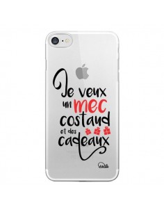 Coque iPhone 7/8 et SE 2020 Je veux un mec costaud et des...