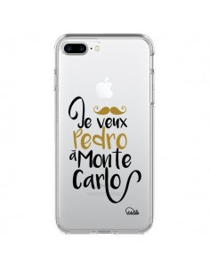 Coque iPhone 7 Plus et 8 Plus Je veux Pedro à Monte Carlo...