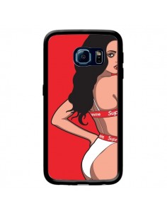 Coque Pop Art Femme Rouge pour Samsung Galaxy S6 Edge -...