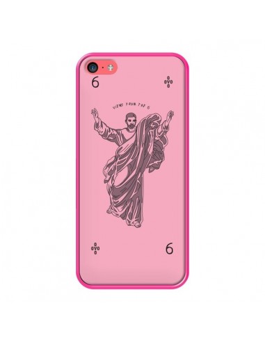 Coque iPhone 5C God Pink Drake Chanteur Jeu Cartes - Mikadololo