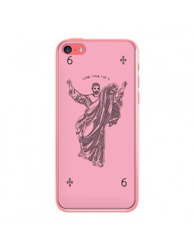 Coque iPhone 5C God Pink Drake Chanteur Jeu Cartes - Mikadololo