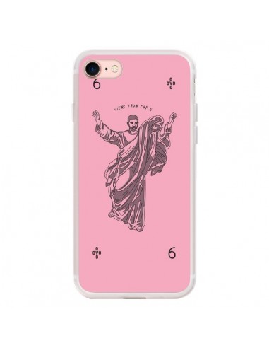 Coque iPhone 7/8 et SE 2020 God Pink Drake Chanteur Jeu Cartes - Mikadololo