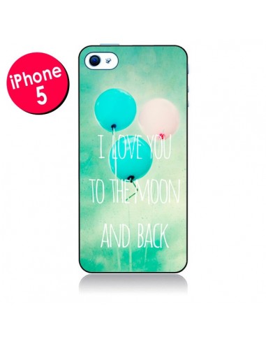 Coque I love you to the moon and back pour iPhone 5 - Sylvia Cook