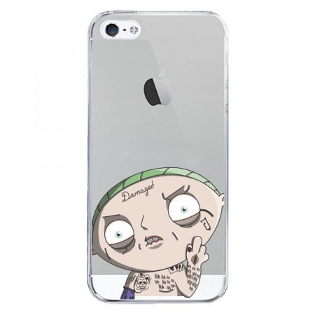 Coque iPhone 5/5S et SE Stewie Joker Suicide Squad Transparente - Mikadololo