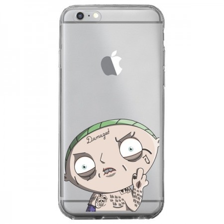 Coque iPhone 6 Plus et 6S Plus Stewie Joker Suicide Squad Transparente - Mikadololo