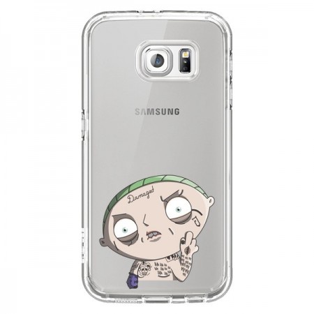 Coque Stewie Joker Suicide Squad Transparente pour Samsung Galaxy S6 - Mikadololo