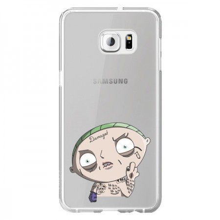 Coque Stewie Joker Suicide Squad Transparente pour Samsung Galaxy S6 Edge Plus - Mikadololo