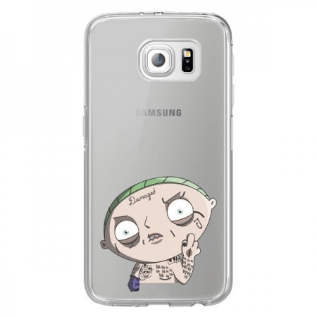 Coque Stewie Joker Suicide Squad Transparente pour Samsung Galaxy S7 Edge - Mikadololo