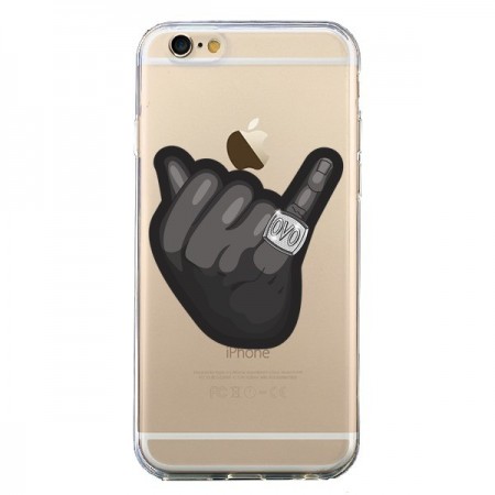 Coque iPhone 6 et 6S OVO Ring bague Transparente - Mikadololo