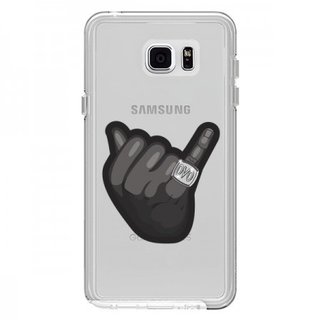 Coque OVO Ring bague Transparente pour Samsung Galaxy Note 5 - Mikadololo