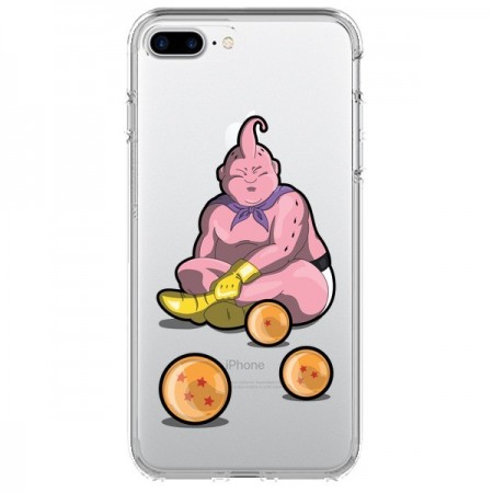Coque iPhone 7 Plus et 8 Plus Buu Dragon Ball Z Transparente - Mikadololo
