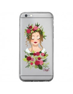 Coque iPhone 6 Plus et 6S Plus Femme Closed Eyes Fleurs...